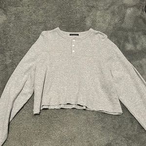 Brandy Melville Quarter Button Sweater